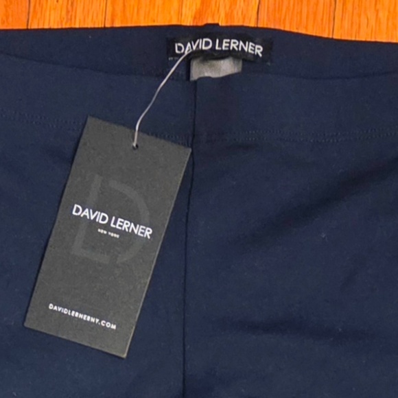 DAVID LERNER (sz Sm) 9" Rise Basic Legging in NAVY New w/tage! - Picture 2 of 3